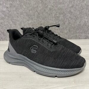 Charly 1086205 Mens Running‎ Shoes Black Gray Textile Low Top Sneakers Size 11.5